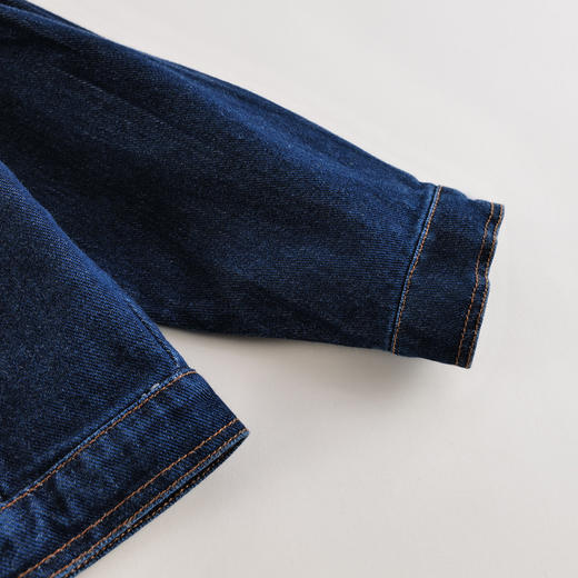 【马克珍妮 芦芙】春装新款 女童落肩袖纯棉牛仔外套230170 商品图5