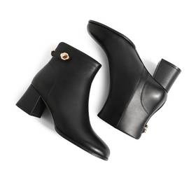 百货世界-森达羊皮革女皮靴（绒里）