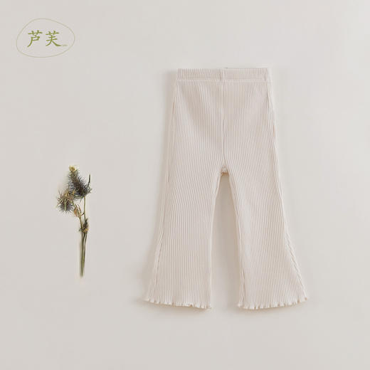 【马克珍妮 芦芙】秋装新款 女童弹力微喇针织打底裤230352 商品图1