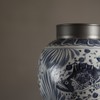 仿古【元·蕃莲鱼藻图】锡口茶叶罐 商品缩略图2