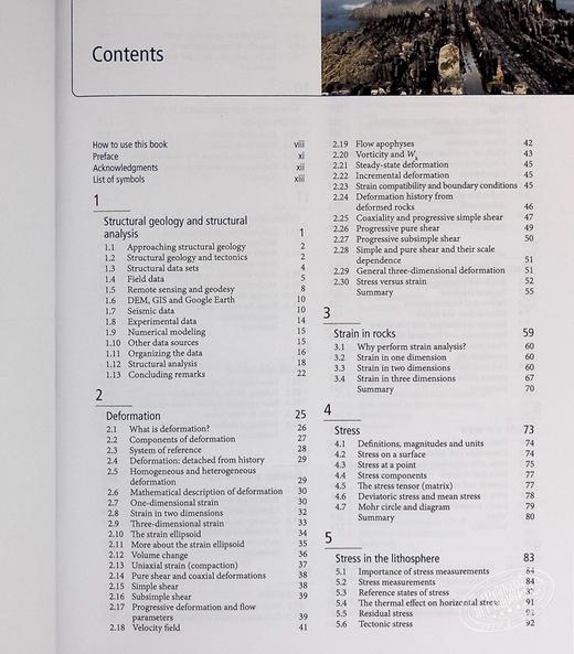 预售 【中商原版】构造地质学 英文原版 Structural Geology 剑桥大学出版社 Haakon Fossen 商品图5