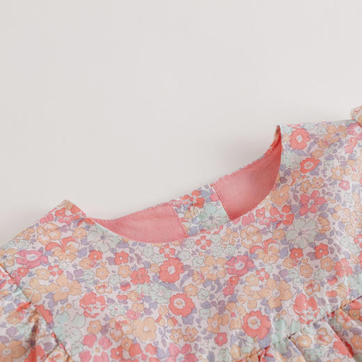 【马克珍妮 芦芙】春装新款 纯棉木耳边碎花连衣裙230020 商品图3