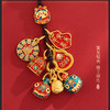 沙金铜吞金兽一家四口汽车钥匙扣挂件男高档古法三口之家包挂饰 商品缩略图7