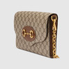 GUCCI 古驰 女士 GG Supreme 帆布 马衔扣1955系列 小号单肩包 混色 677286 HUHHX 8565 商品缩略图1