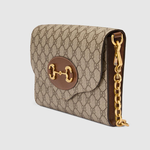 GUCCI 古驰 女士 GG Supreme 帆布 马衔扣1955系列 小号单肩包 混色 677286 HUHHX 8565 商品图1