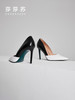 【2F】【肖邦夜曲】莎莎苏2022年秋新款尖头细高跟拼色气质高跟鞋女单鞋 商品缩略图3