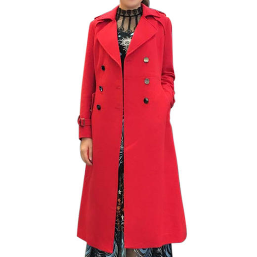 【伯妮斯茵】气质修身经典红色风衣--信仰的苍穹--《宁静之美--波斯艺术》176D006 商品图3