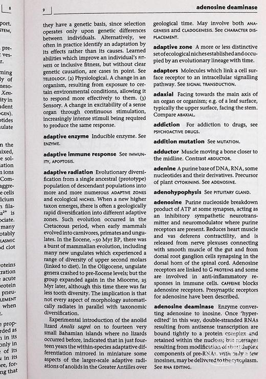 【中商原版】企鹅参考书系列：生物学字典 英文原版 The Penguin Dictionary of Biology Michael Hickman 商品图8