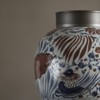 仿古【元·莲塘鸳鸯纹】锡口茶叶罐 商品缩略图2