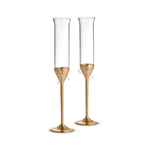 威基伍德Vera Wang爱之结绳金色香槟对杯 商品图0