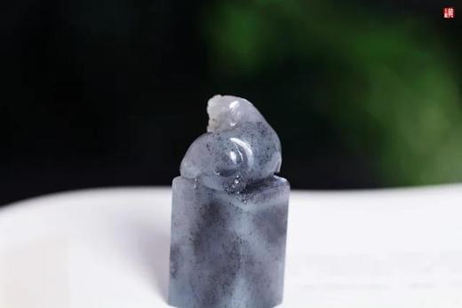 和田墨玉青花籽料【貔貅】印章 商品图2