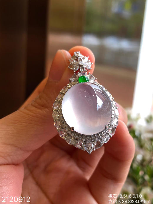 2120912，玻璃蛋面吊坠。具体价格微信咨询 商品图6