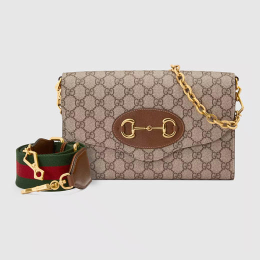 GUCCI 古驰 女士 GG Supreme 帆布 马衔扣1955系列 小号单肩包 混色 677286 HUHHX 8565 商品图0