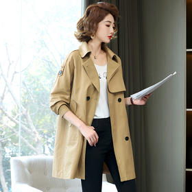 2023年新款风衣女韩系中长款小个子chic设计高级感早春秋外套大衣