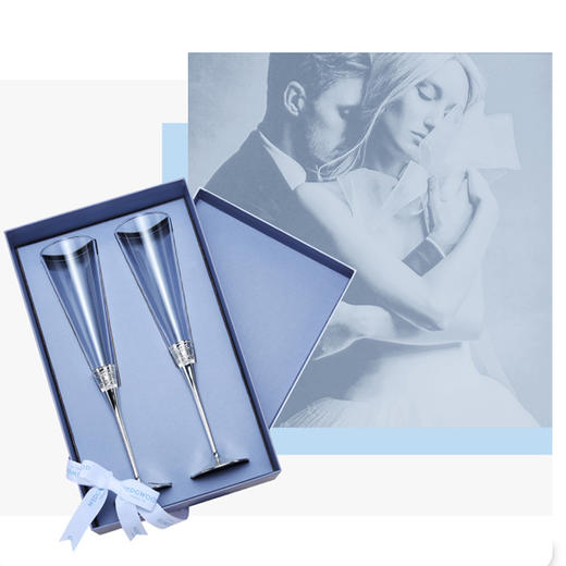 真爱相随金色香槟杯对杯 商品图2