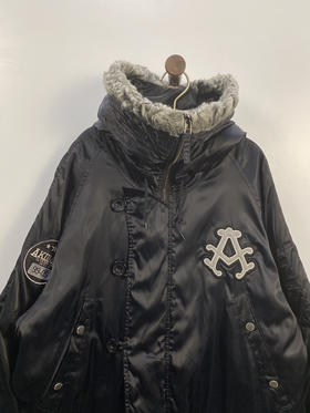 Y2K Vintage akademiks MA-1 空军飞行员外套 棉服 夹棉外套_CTJK(L)