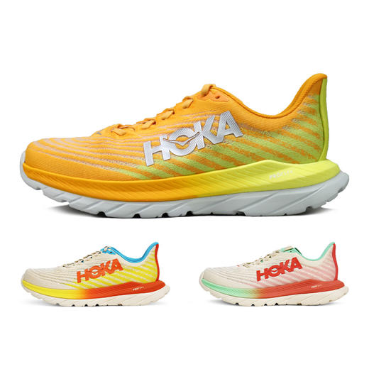 HOKA 马赫Mach5男女款厚底公路跑鞋轻量缓震训练提速跑步鞋 商品图0