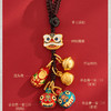 沙金铜吞金兽一家四口汽车钥匙扣挂件男高档古法三口之家包挂饰 商品缩略图4