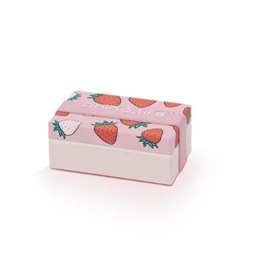 PZFH028-独角犀Rhinolife 双层贴花便当盒四件套 莓好如初 商品图6