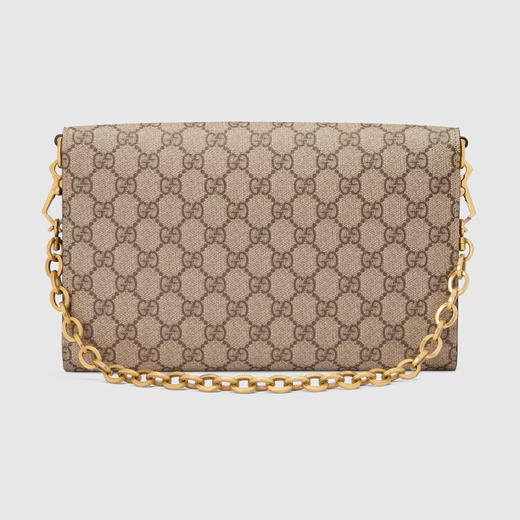 GUCCI 古驰 女士 GG Supreme 帆布 马衔扣1955系列 小号单肩包 混色 677286 HUHHX 8565 商品图2