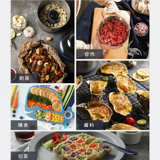 【清仓特惠】摩飞绞肉机家用电动多功能碎菜绞肉馅料理机不锈钢辅食搅拌绞馅机 商品图4