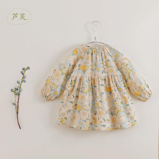 【马克珍妮 芦芙】春装新款 水上花卉宽松纯棉连衣裙230016 商品图1