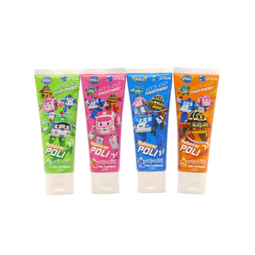 我珂爱 变形警车珀利儿童口腔清洁牙膏 80g/支 商品图5