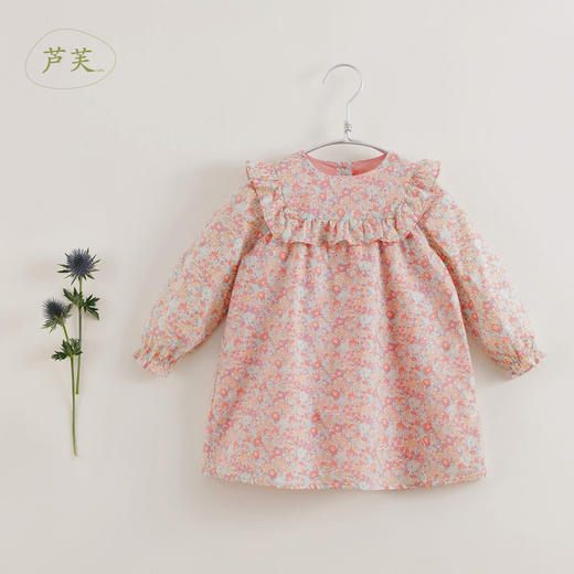 【马克珍妮 芦芙】春装新款 纯棉木耳边碎花连衣裙230020 商品图1