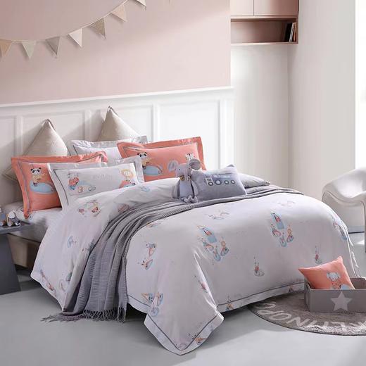 梦洁宝贝 儿童纯棉磨毛四件套 碰碰游乐园 商品图1