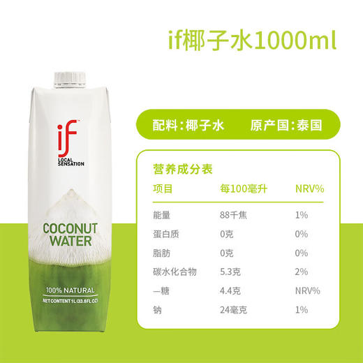 IF椰子水1L（8A) 商品图5