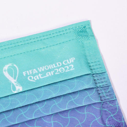 SFS正品 2022卡塔尔官方授权世界杯口罩-渐变色KF04321004-Green 商品图2