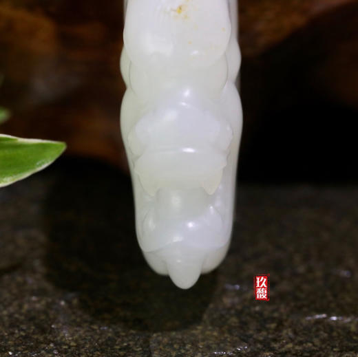 和田玉（白玉）籽料挂件--兽面18.2g 商品图5