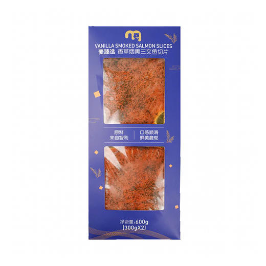 MC 麦德龙 麦臻选 香草烟熏三文鱼切片 600g 商品图0