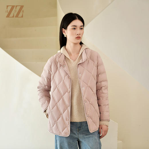 佐尔美冬季新款 简约时尚百搭短款羽绒服女E24YY27 商品图1
