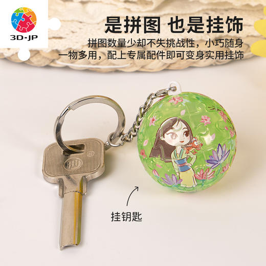24片 钥匙扣拼图 A3680 公主系列-竹林之舞 商品图4