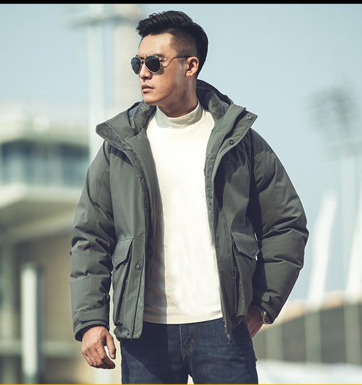 龙牙新品龙牙隐炼连帽战术羽绒服鹅绒保暖御寒户外商务休闲 商品图3