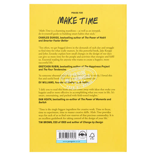 【中商原版】腾出时间 如何专注于每天重要的事情 Make Time How to focus on what matters every day Jake Knapp 英文原版 商品图1