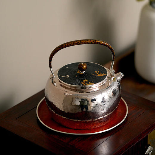 臻宝堂祥麟（铁包银盖）银壶约950ml 商品图1