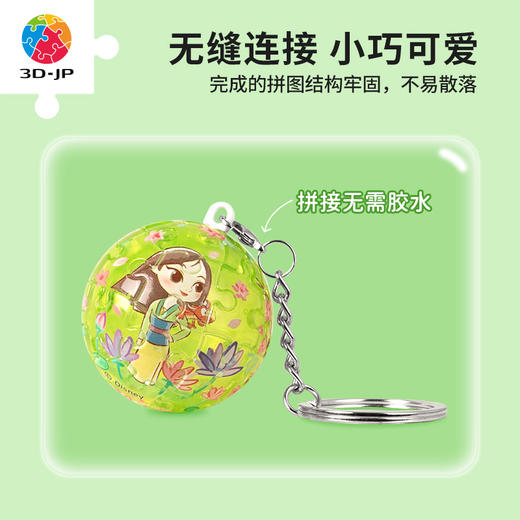 24片 钥匙扣拼图 A3680 公主系列-竹林之舞 商品图3