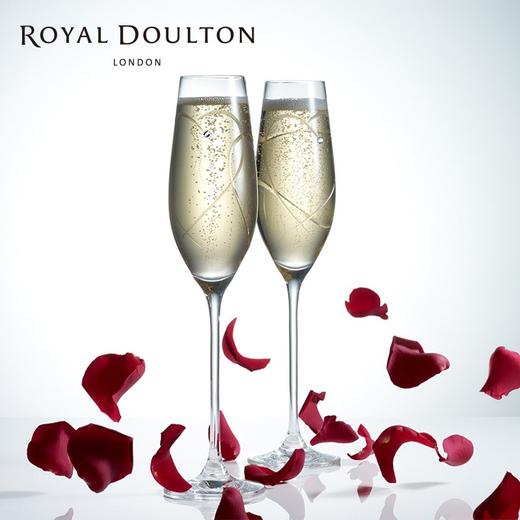 皇家道尔顿约定香槟杯-爱心双环 商品图1