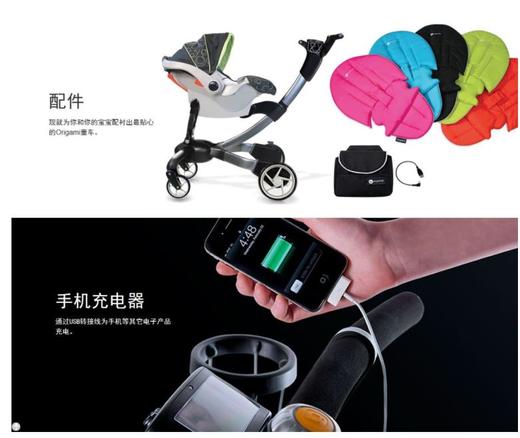 4Moms Origami4进口全自动一键电折叠婴儿手推车童车2000176 商品图2