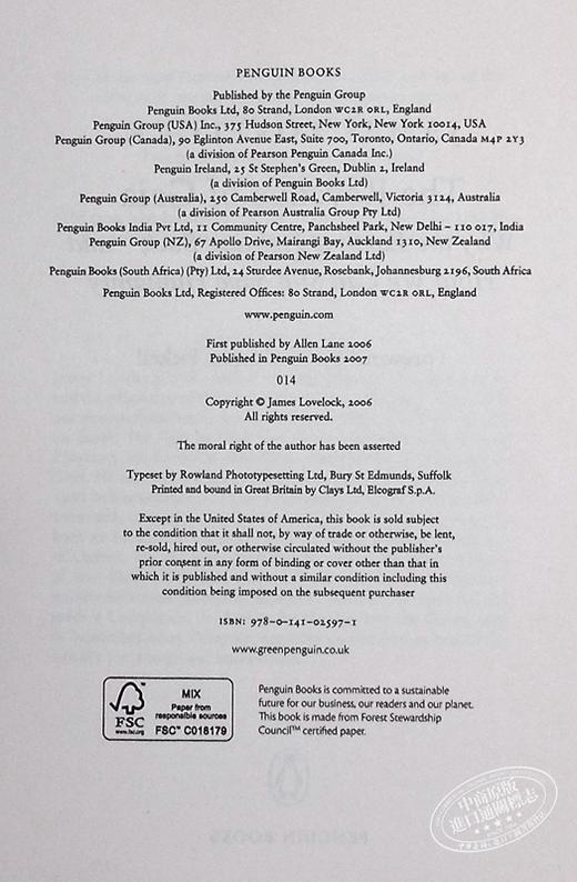 【中商原版】盖亚的复仇：为什么地球要反击，我们怎样才能拯救人类 英文原版 The Revenge of Gaia James Lovelock 商品图4