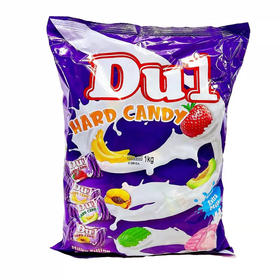 俄罗斯进口土耳其DU1牌奶油夹心糖果多种水果混装硬糖1000克