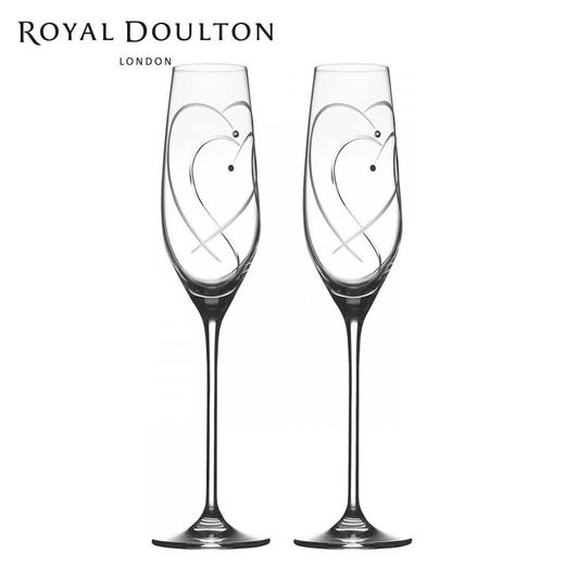皇家道尔顿约定香槟杯-爱心双环 商品图0