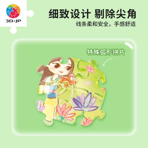 24片 钥匙扣拼图 A3680 公主系列-竹林之舞 商品图2