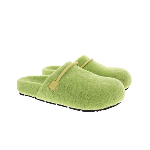 sheme《新生》系列真皮女士厚底休闲舒适羊毛糖果色拖鞋可定 商品图14