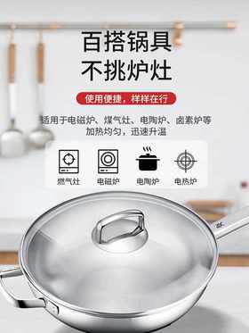 康巴赫生活馆德国WMF不锈钢炒锅