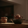 南越浅碗中式亚光白黑金箔茶承壶承铜茶托养壶盘干泡盘储水陶瓷 商品缩略图4