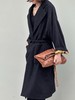 TYNVIE 廓形大插袋中长大衣-黑色 商品缩略图2