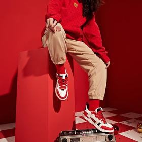 卡帕Kappa兔年限定滑板鞋2023新款男女休闲板鞋运动小白鞋K0DW5CS30